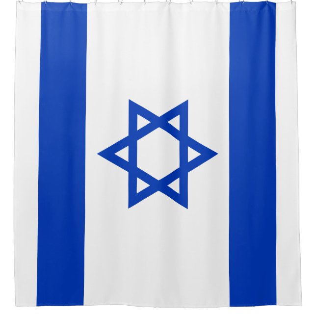 Rideaux De Douche Drapeau d'Israël (Devant)