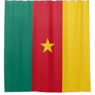 Rideaux De Douche Drapeau du Cameroun
