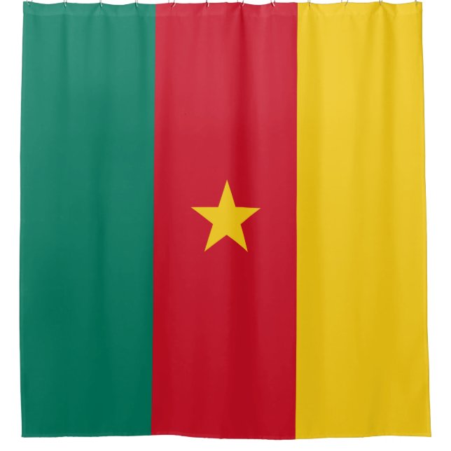 Rideaux De Douche Drapeau du Cameroun (Devant)
