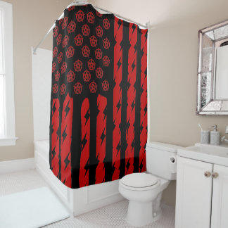Rideaux De Douche Drapeau du démon