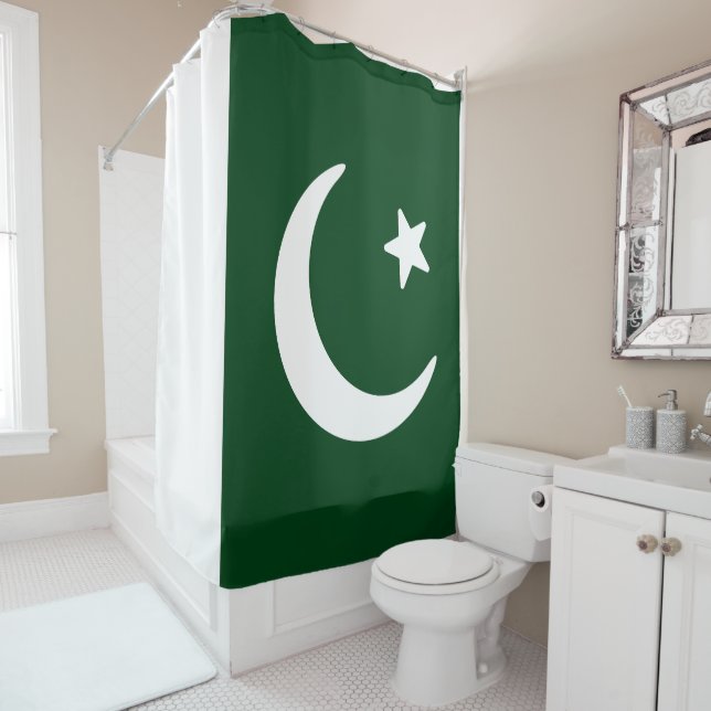 Rideaux De Douche Drapeau du Pakistan (En situation)