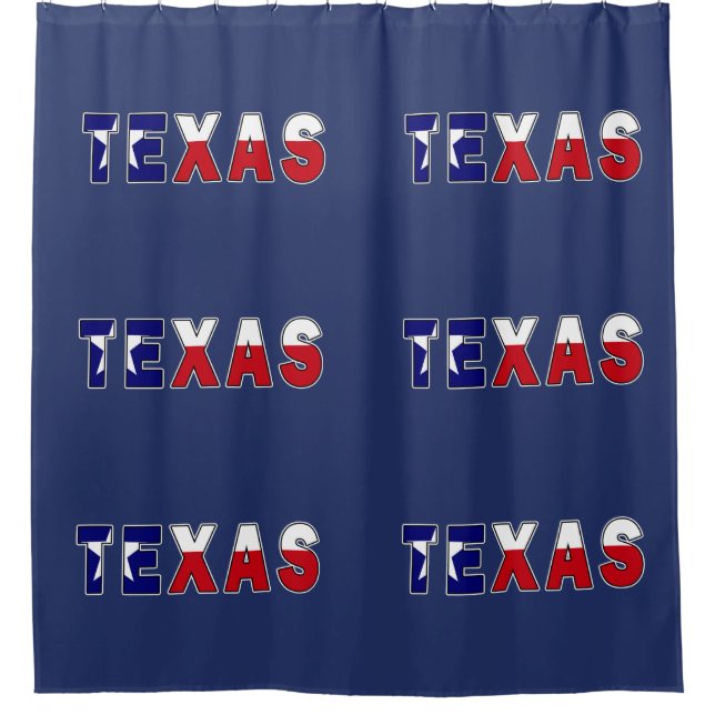 Rideaux De Douche Drapeau du Texas (Devant)