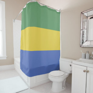 Rideaux De Douche Drapeau Gabon