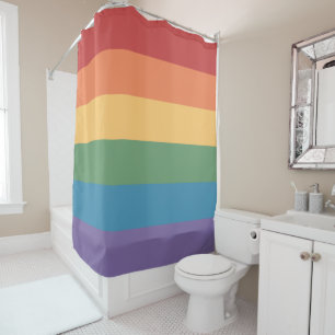 Rideaux De Douche Drapeau gay pride en cuir