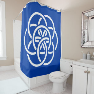 Rideaux De Douche Drapeau international de la planète Terre Douche r