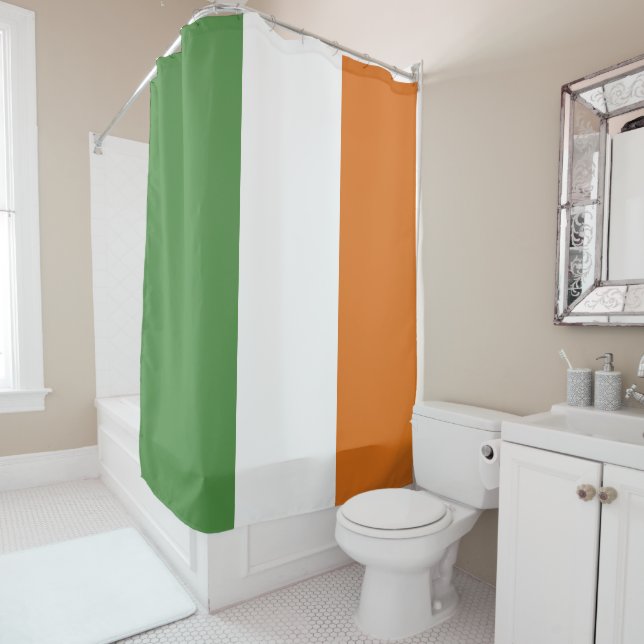 Rideaux De Douche Drapeau irlandais (En situation)