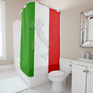 Rideaux De Douche Drapeau italien