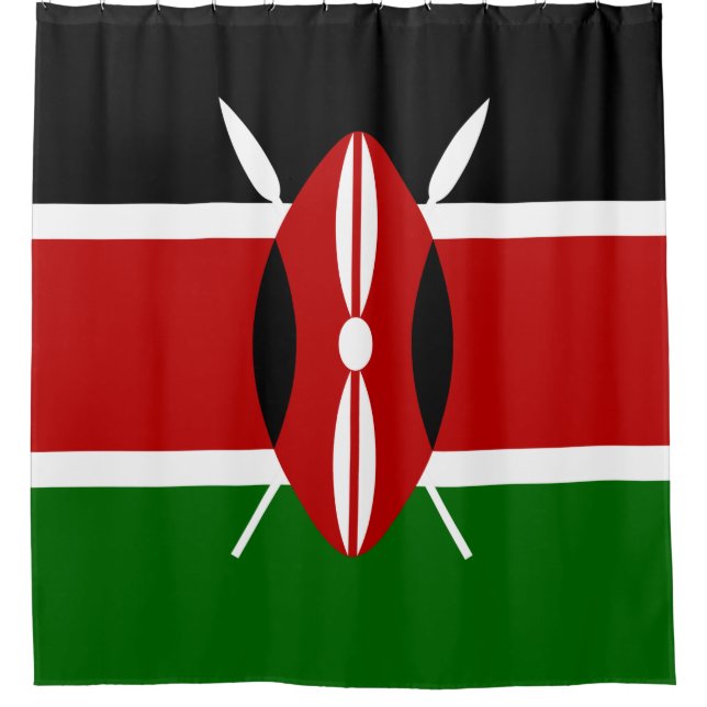 Rideaux De Douche Drapeau kényan (Kenya) (Devant)