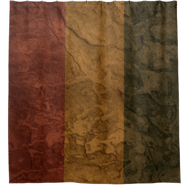 Rideaux De Douche Drapeau mur de pierre de Nouvelle-Guinée  (Devant)