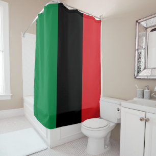 Rideaux De Douche Drapeau panafricain de l'UNIA