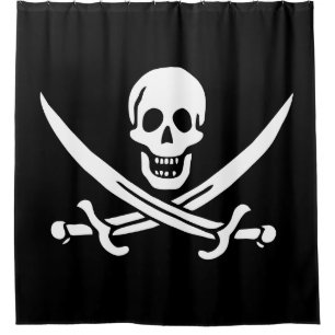 Rideaux De Douche Drapeau pirate