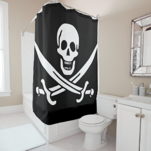 Rideaux De Douche Drapeau pirate