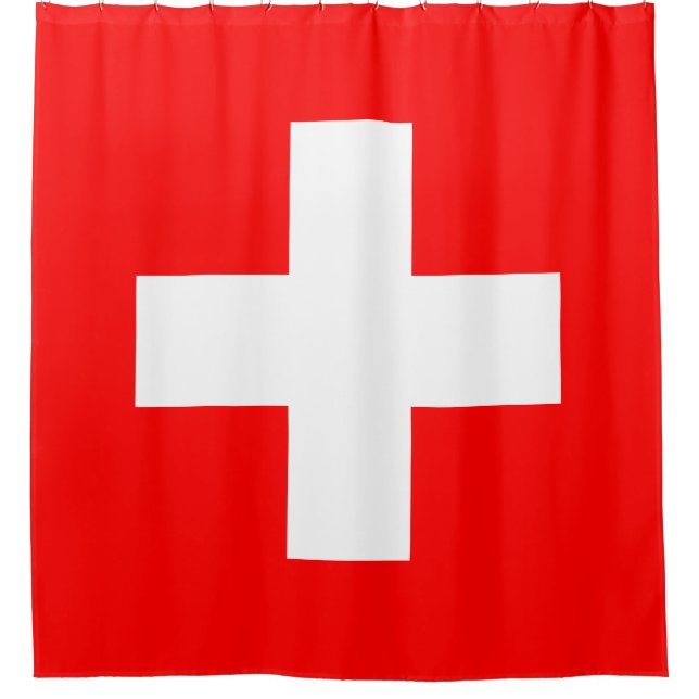 Rideaux De Douche Drapeau Suisse (Devant)