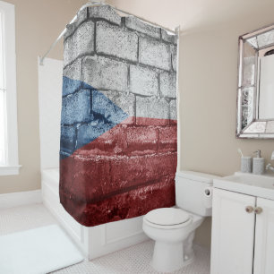 Rideaux De Douche Drapeau tchèque
