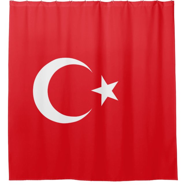 Rideaux De Douche Drapeau turc (Turquie) (Devant)