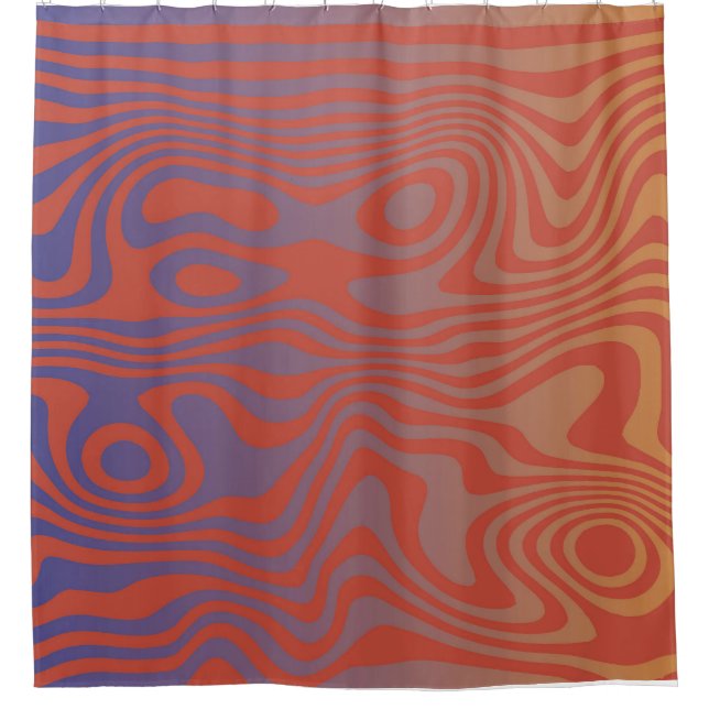 Rideaux De Douche Dream Flow l Abstract Trippy Pattern - No. 01  (Devant)