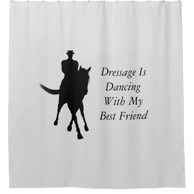 Rideaux De Douche Dressage Est Danser Meilleur Ami Cheval (Devant)
