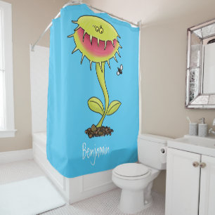 Rideaux De Douche Drôle carnivore Vénus piège à mouches plante dessi