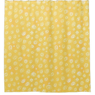 Rideaux De Douche Drôle ensoleillé sans couture motif abstrait, art,