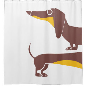 Rideaux De Douche Drôle mignon dachshund pour parent chien long