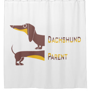 Rideaux De Douche Drôle mignon dachshund pour parent chien long