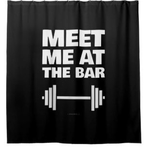 Rideaux De Douche Drôle Salle De Fitness Ts Me Retrouvez Au Bar Gym