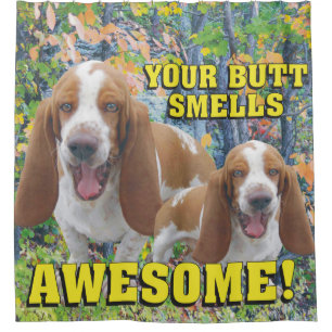 Rideaux De Douche Drôle votre bout sent Basset Hound impressionnant