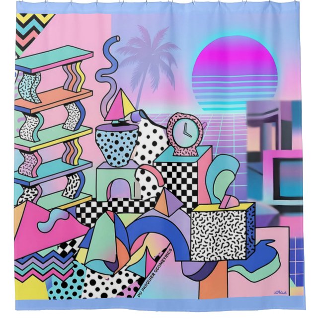 Rideaux De Douche Du Pasquier Geometrics Revisité (Devant)