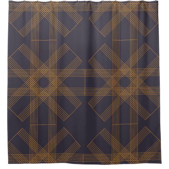 Rideaux De Douche Dynamique, moderne, cool, art motif abstrait (Devant)