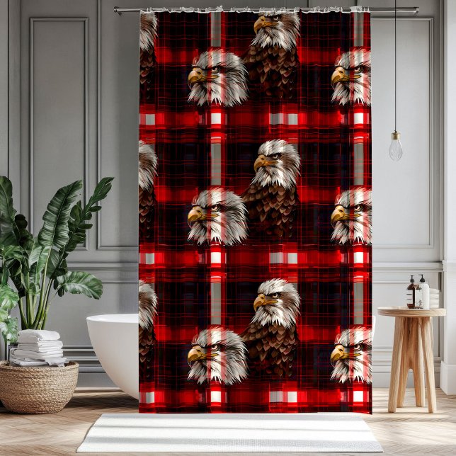 Rideaux De Douche  Eagle and Stars Curtain Celebrate USA in Style ( Eagle and Stars Curtain Celebrate USA in Style)