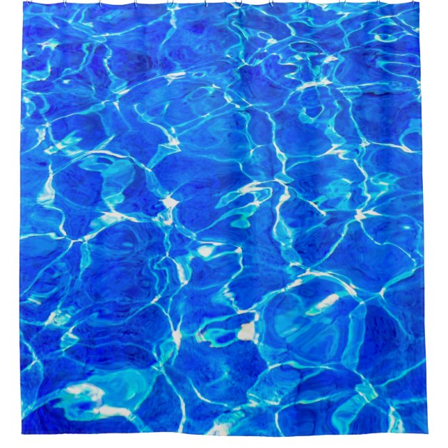 Rideaux De Douche Eau bleue propre (Devant)