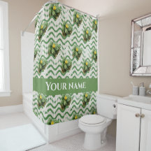 Eau Lilies aquarelle rayée coulisse