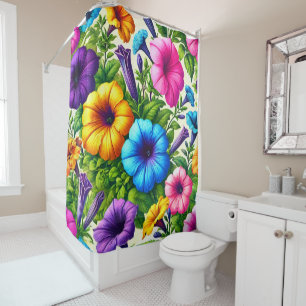 Rideaux De Douche Éclat de jardin floral audacieux