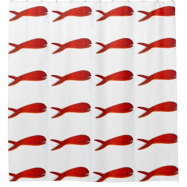 Rideaux De Douche école de poissons rouges (Devant)