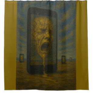 Rideaux De Douche Écran Dystopian Phone