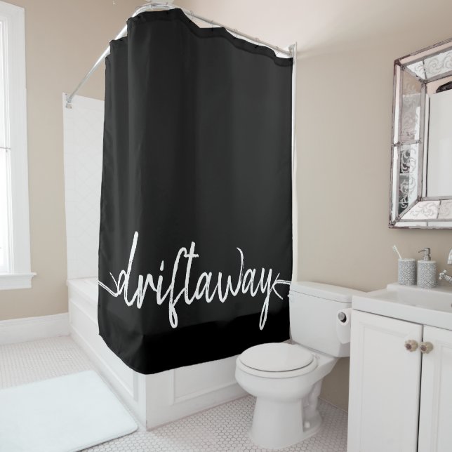 Rideaux De Douche écriture du script nautique DRIFT AWAY (En situation)