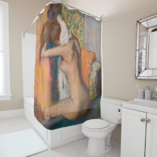 Rideaux De Douche Edgar Degas - Après le bain, une femme essuie le c