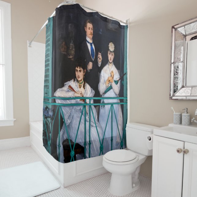 Rideaux De Douche Edouard Manet - Le Balcon / Le Balcon (En situation)