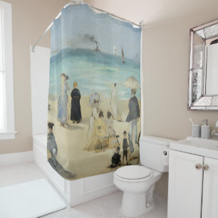 Rideaux De Douche Edouard Manet - Sur la plage, Boulogne-sur-Mer