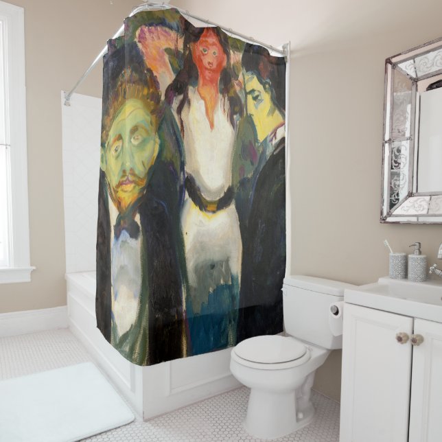 Rideaux De Douche Edvard Munch - Jealousy (En situation)