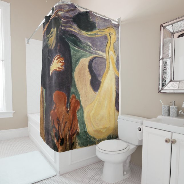 Rideaux De Douche Edvard Munch - Séparation (En situation)