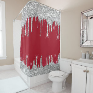 Rideaux De Douche Effet Parties scintillant des gouttes d'étincelles