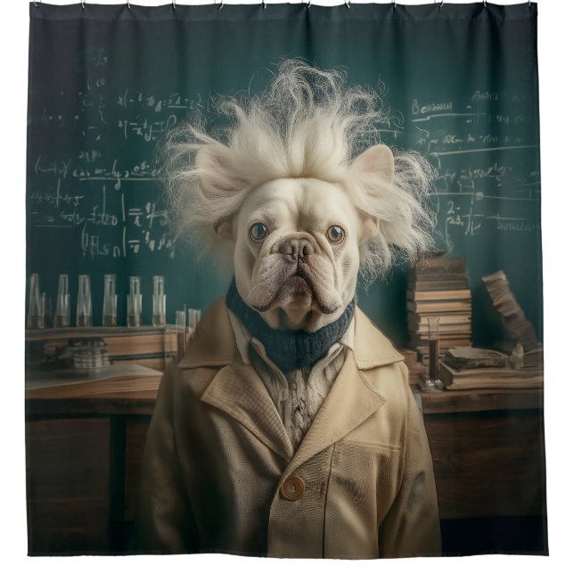 Rideaux De Douche Einstein Pup in Lab Coat (Devant)