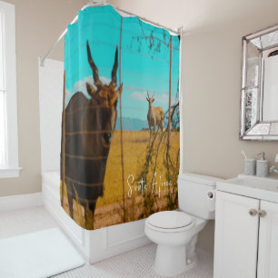 Rideaux De Douche Eland Antelope Animal Afrique du Sud ZA