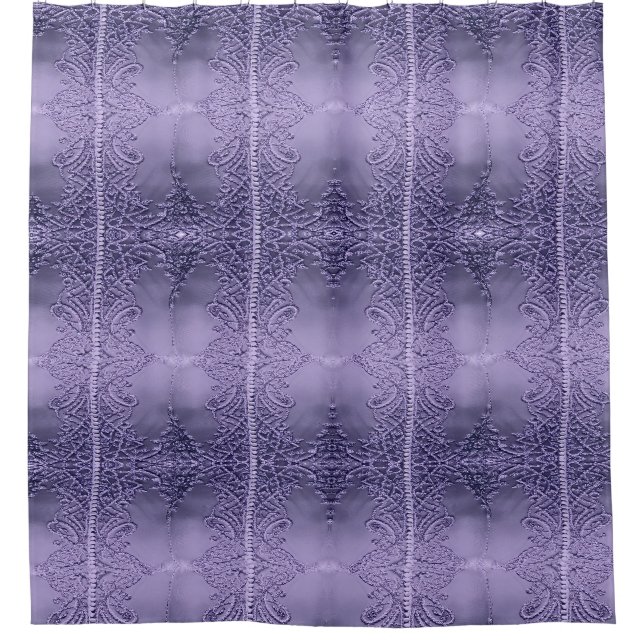 Rideaux De Douche Élégance Violette (Devant)