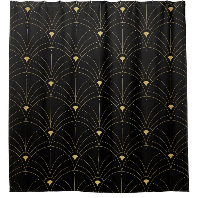 Rideaux De Douche Elegant art nouveau seamless pattern. Abstract min (Devant)