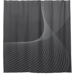 Rideaux De Douche Elégant, chic, simple, moderne motif graphique