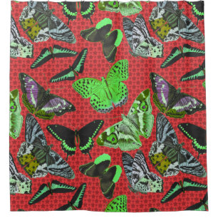 Rideaux De Douche Élégant Papillon Vintage inspiré par la nature