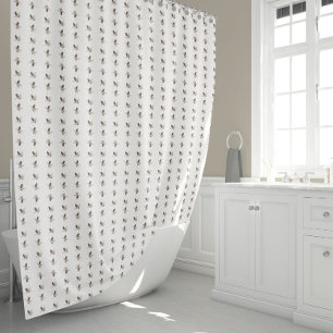 Rideaux De Douche Élégante bande d'abeilles Neutre