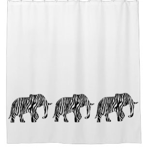 Rideaux De Douche Elephant avec Zebra Stripes + vos idées